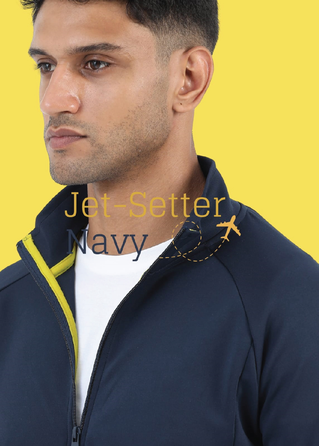 Jet-Setter Zip Up Jacket (Navy)